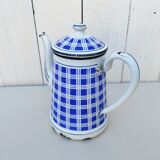 Old enamelled coffee maker vintage tiles