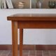Table à manger scandinave extensible en teck années 60