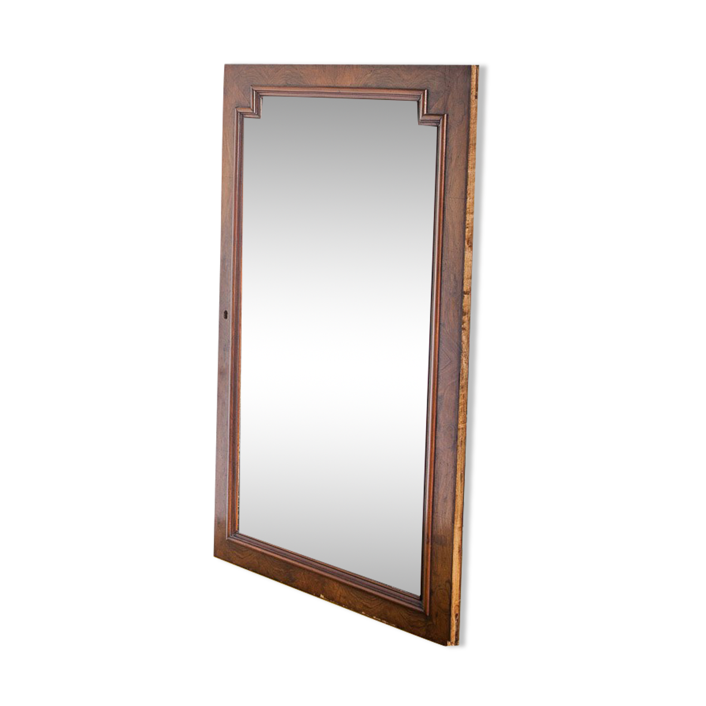 Vintage mirror with walnut frame. France, 1940