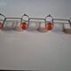 vintage metal coat rack with orange ball 1970s