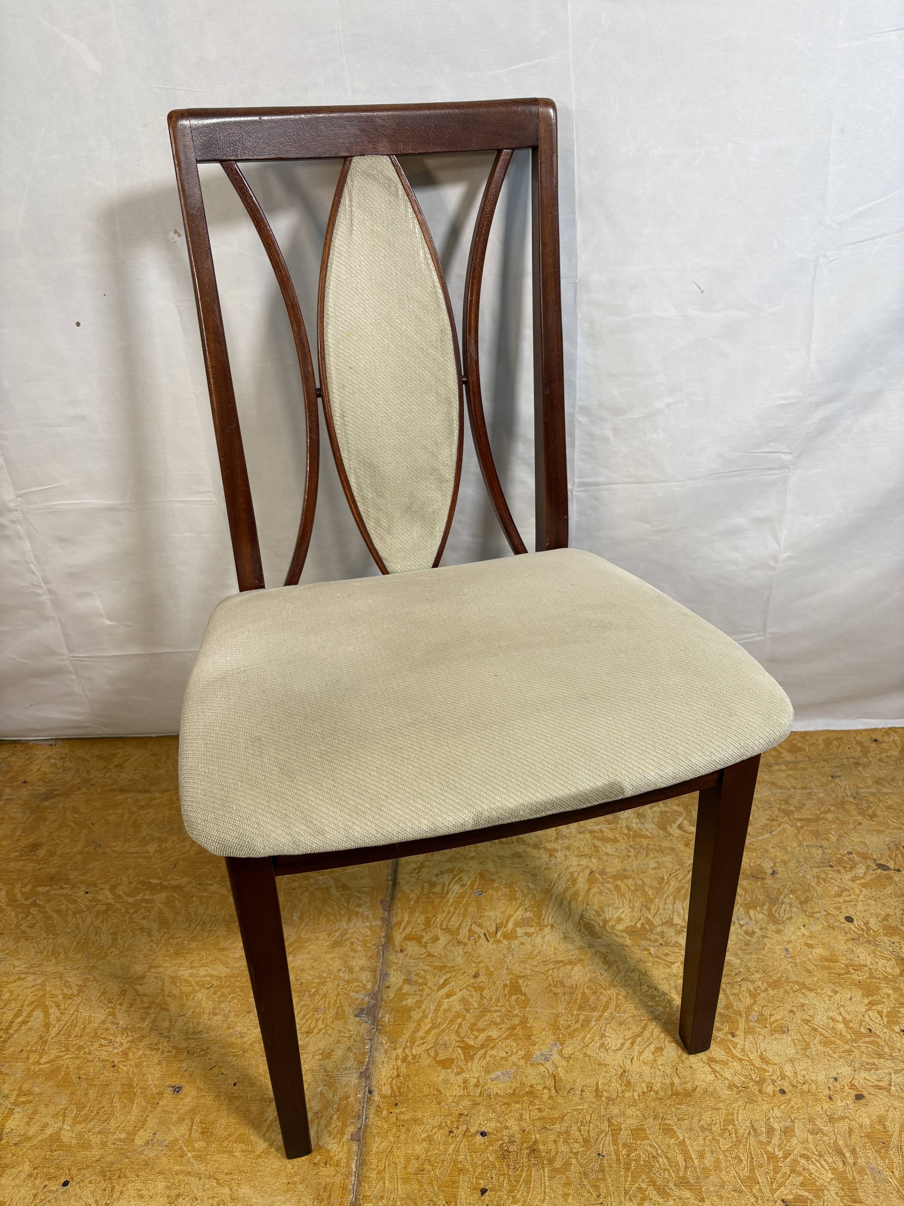 Set of 6 Mid-Century Retro Vintage Teak Dining Chairs by GPlan, 1970