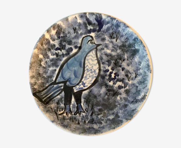 Assiette oiseau des années 60 signée Picasso | Selency