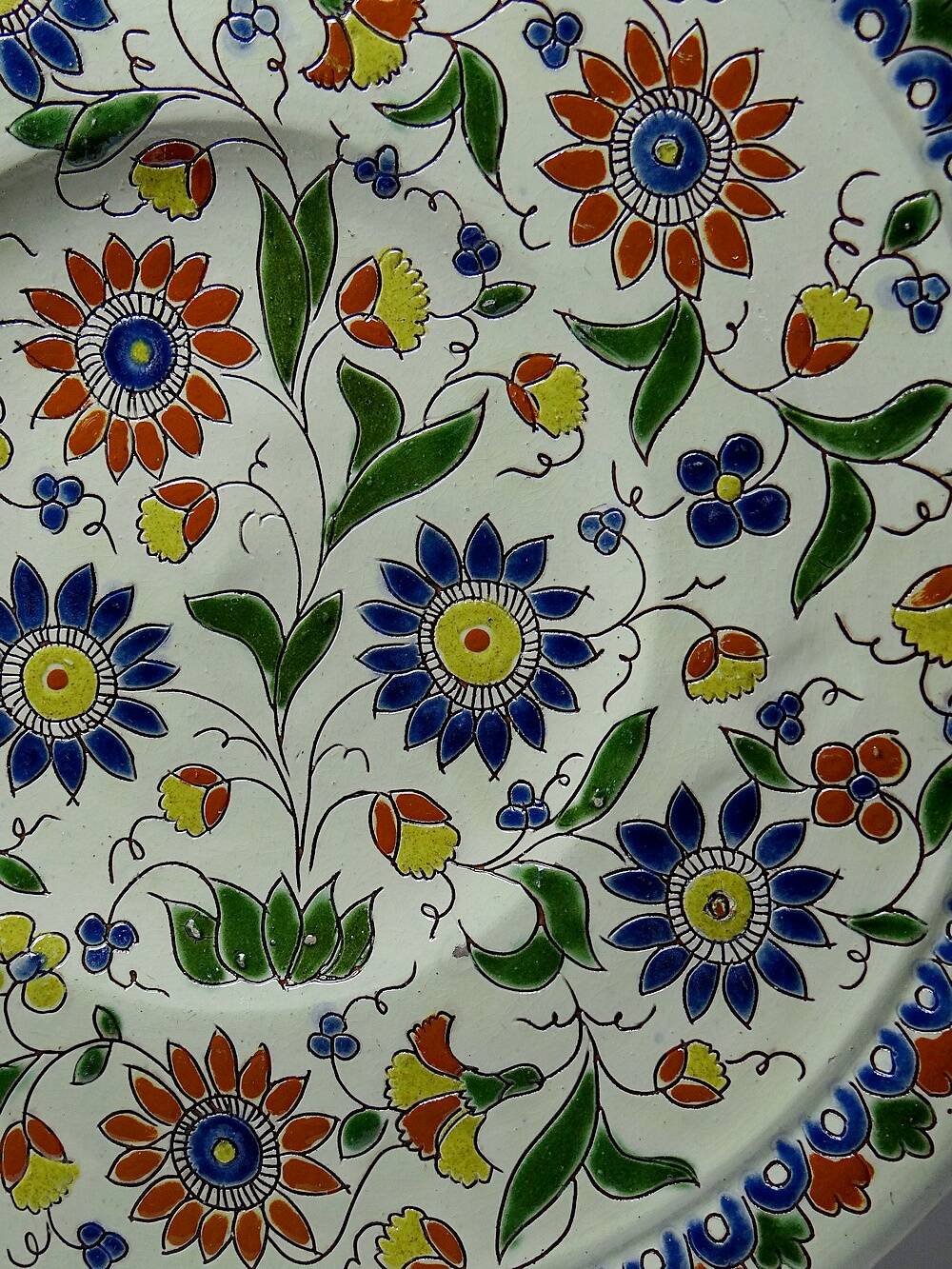 Thun enamel dish signed Schoch-Läderach old Swiss artisanal and rare