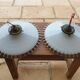 Paire de suspension opaline anciennes