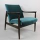 Fauteuil en velours vintage par Edmund Homa années 1970