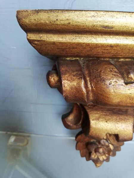 Wall lamp console gilded wood early XXem