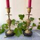 Pair of antique candlesticks