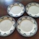 8 flat plates iron earth Salins, model Céline
