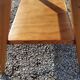 Coffee table of the 50s feet compass double wooden tops