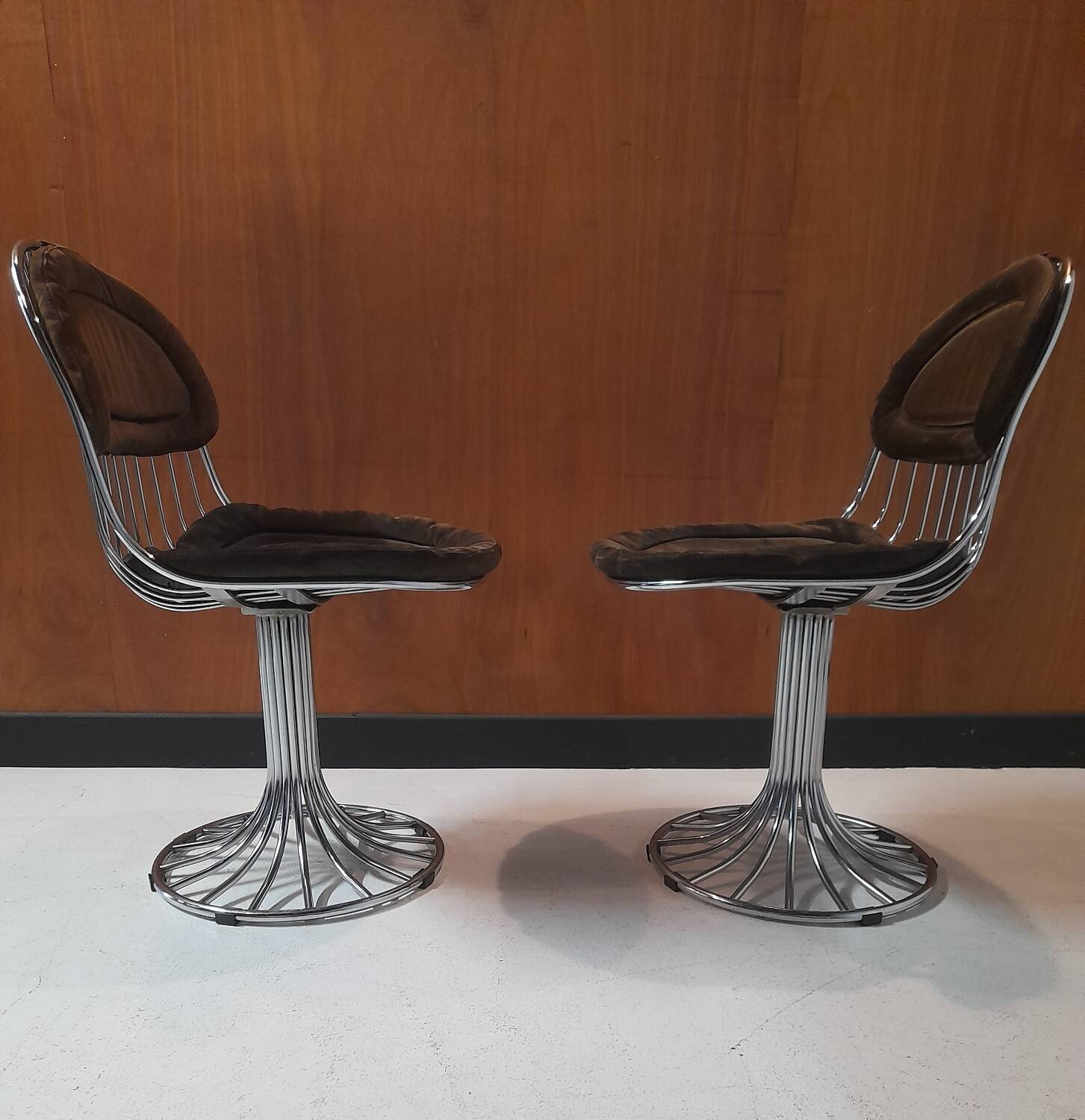 2 chaises Gastone Rinaldi modèle Margot années 60