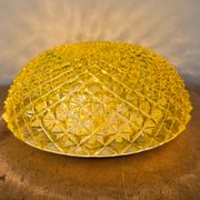 Vintage Glass Wall or Ceiling Light, 1970s