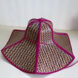 Foldable woven straw hat