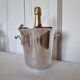 Elegant 1960s Art Deco silver-plated champagne bucket