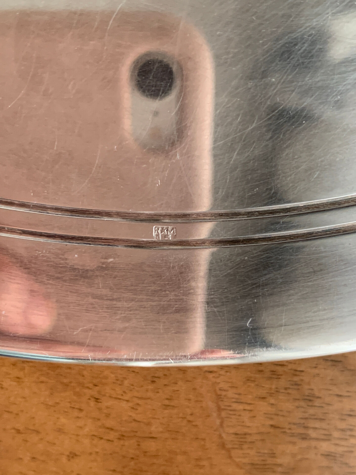 Silver-plated metal tray Roux-Marquiand