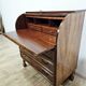 Walnut cylinder-roll-top secretary desk, 1970s.