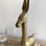Figurine âne en laiton