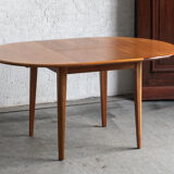 Extendable dining table, round to oval, 1970s