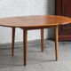 Table à manger extensible, ronde à ovale, années 1970