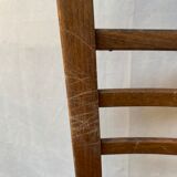 Set of 6 wooden bar chairs
