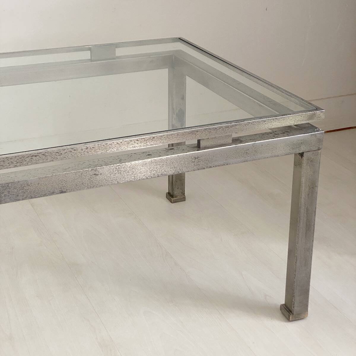 Table basse maison Jansen vintage 70's design Guy Lefevre