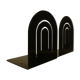Pair of 2 bookends in metal, 80s