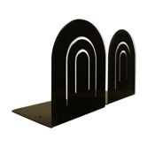 Pair of 2 bookends in metal, 80s
