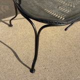 Wrought iron garden bench