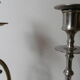 Old brass candle holders