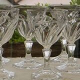 Set of 6 ARQUES crystal aperitif glasses. ORSAY model.