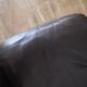 Fauteuil scandinave en cuir 1970
