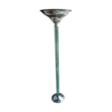 Vintage floor lamp in glass and chrome