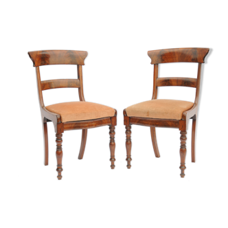 Pair of Louis Philippe style chairs