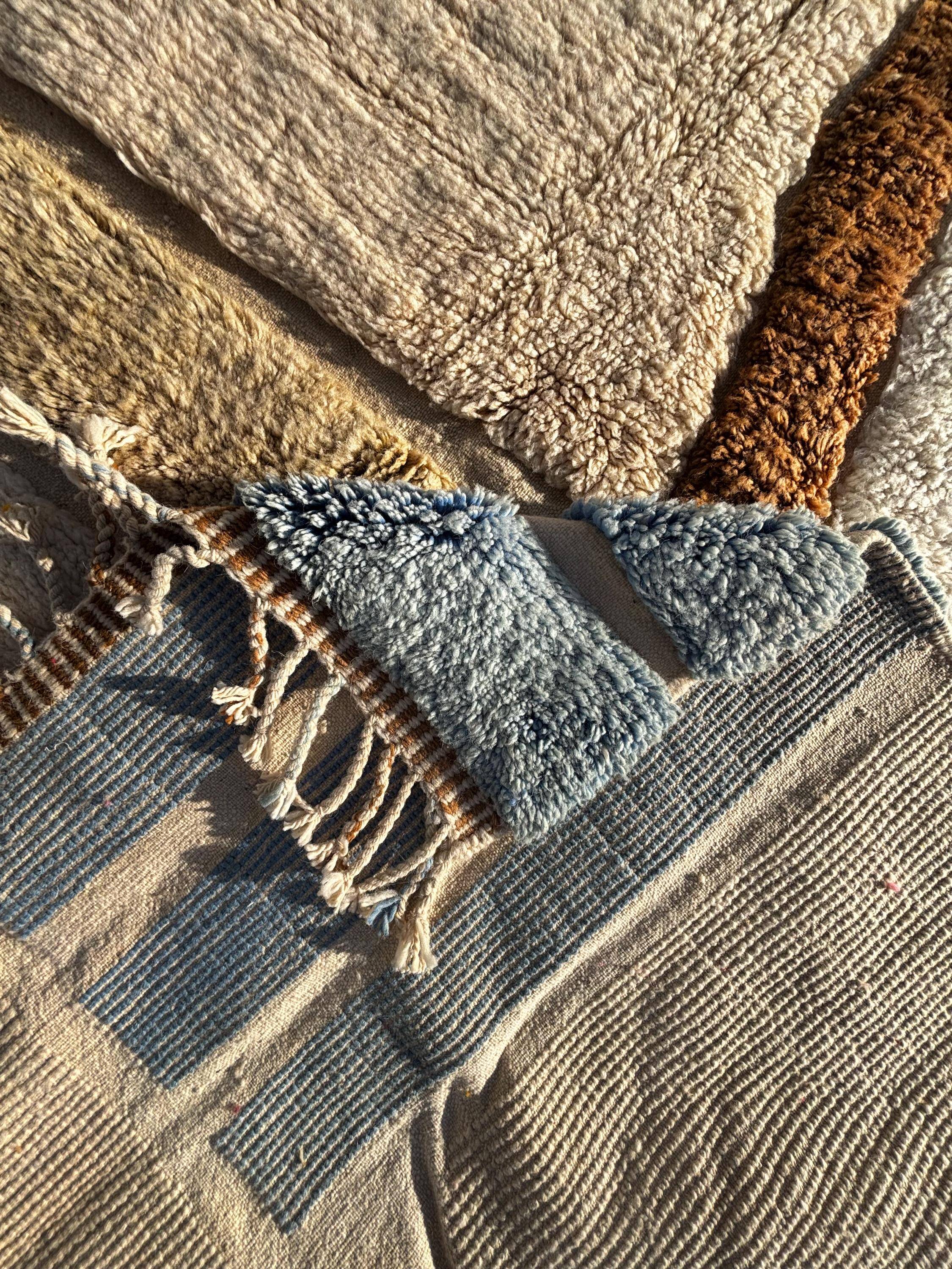 Handmade pure wool Moroccan rug 3x2 m