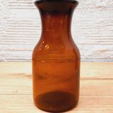 Duo amber glass jars