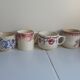 6 coffee cups Digoin Badonviller Sarreguemines