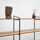 Vintage wooden and metal shelf