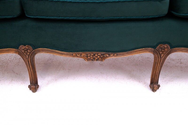 Antique sofa, late 19th century, France, after renovation.