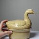Small vintage terrine GEO from the 50s-60s, beige ceramic duck.