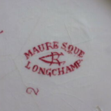 Broc or pitcher Longchamp Moorish décor pink