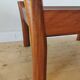 Pair of Dyrlund leather footrest 60s leather