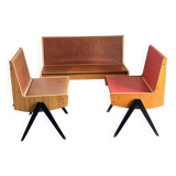 Trio of vintage EKA Wohnmobel benches