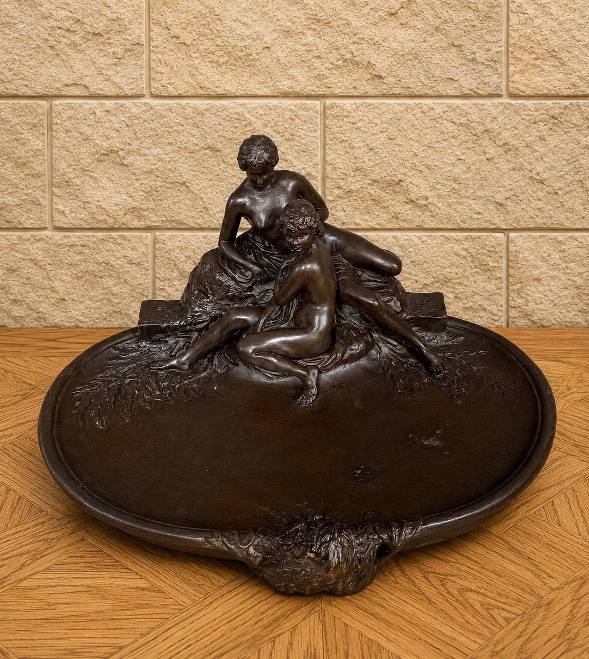 Joé Descomps-Cormier (1869-1950) – Important centre de table en terre cuite