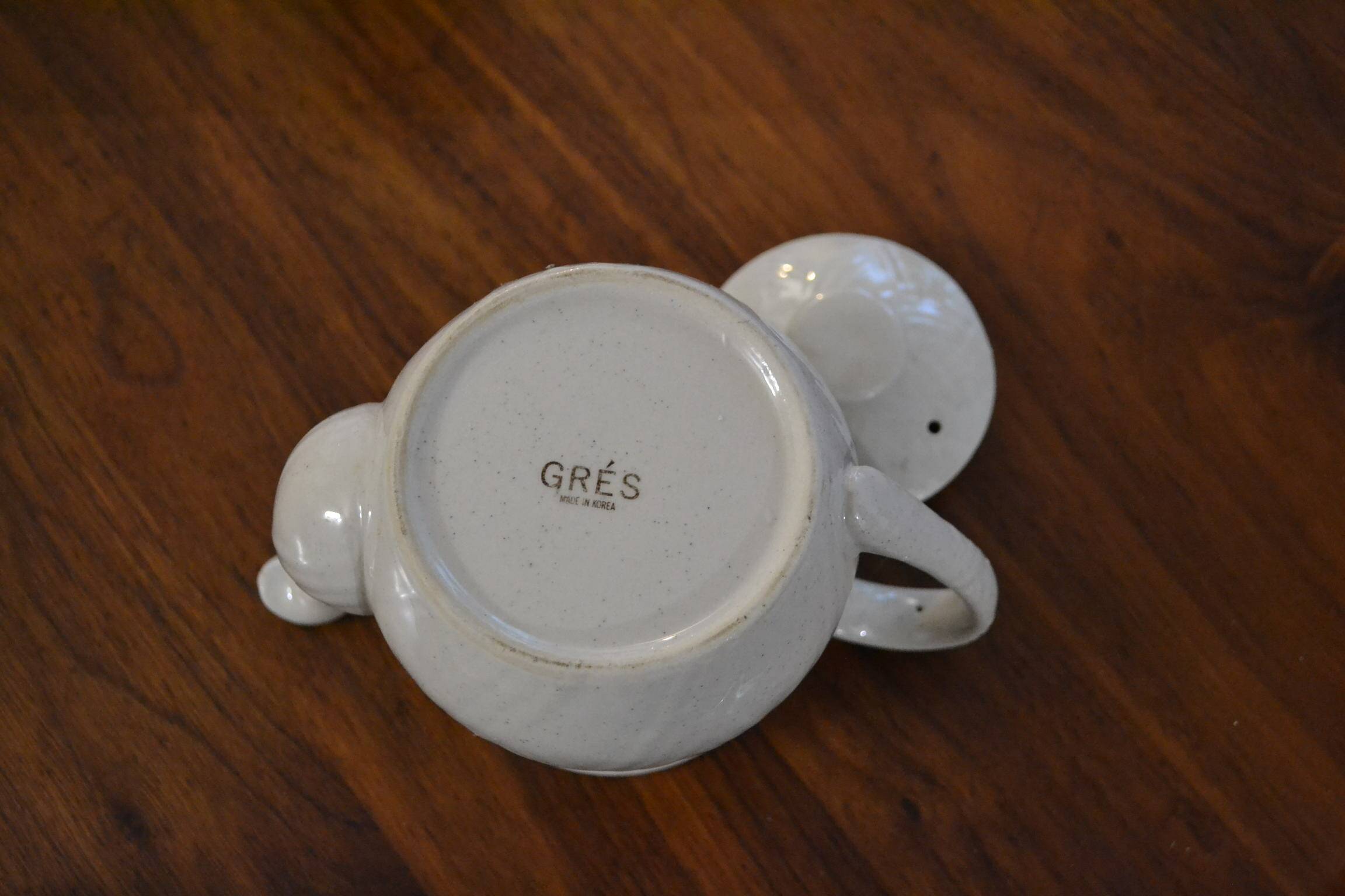 Flower teapot, handmade decoration.