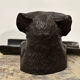 Old bronze pen holder, dog, vintage decoration, flea market XXth