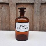 Apothecary bottle, "TINCT. RHEI VINOS.", Germany 1930