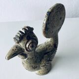 Sandstone rooster signed André Rozay, La Borne