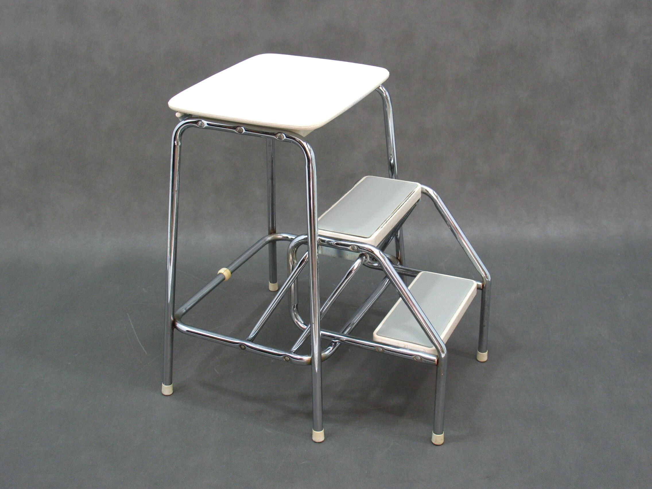 Vintage Metal Stool, 1980s