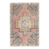 Vintage Turkish Oushak handmade wool cotton pink area rug 106x167