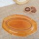 Ravier - plat Longchamp France moutarde - vintage