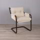 Vintage 70's metal and fabric armchair, scandinavian design
